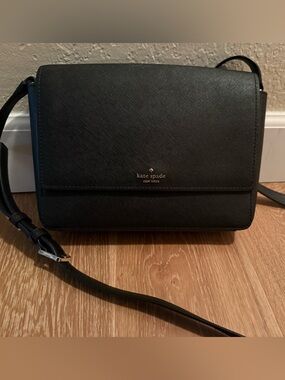 kate spade Black Leather Crossbody purse
